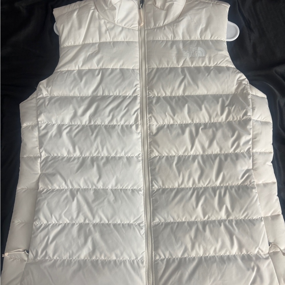 North Face White Puffer Vest